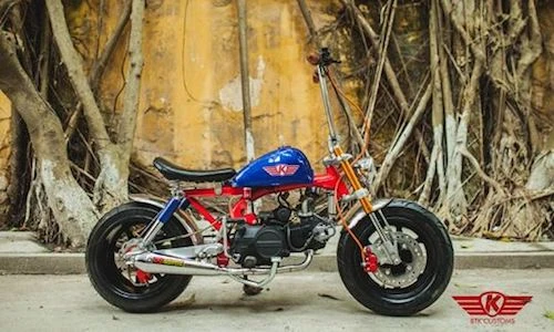 “Xế khỉ” Honda Monkey bánh béo cực khủng tại Hà Nội