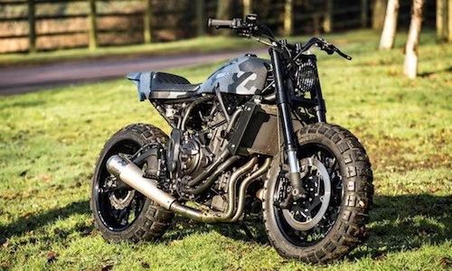 "Soi" môtô hoài cổ Yamaha XSR700 độ scrambler cày đất