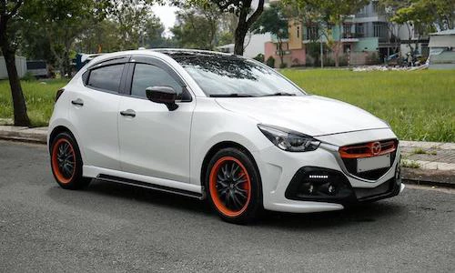 Cận cảnh Mazda 2 siêu thể thao của dân chơi Hậu Giang