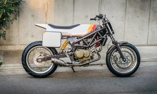 Naked-bike Honda VTR250 “lột xác” flat track cực độc