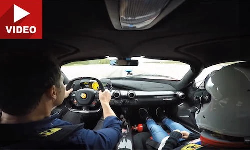 “Chóng mặt” trước gia tốc khủng của siêu xe Ferrari LaFerrari