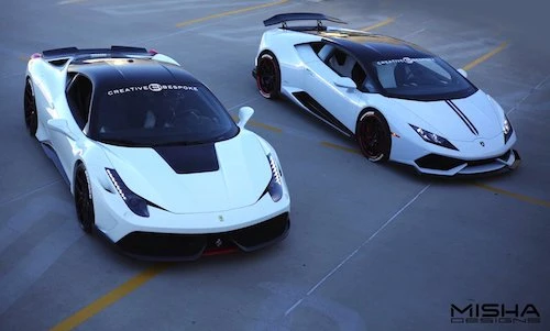 Bộ đôi Ferrari 458 Italia và Lamborghini Huracan “siêu khủng“
