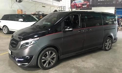 Xe van hạng sang Mercedes V220 CDI độ body độc nhất VN
