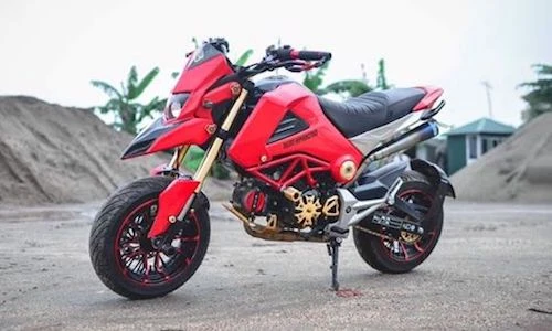 Dân Việt độ “xe ruồi” Honda MSX125 thành Ducati khủng