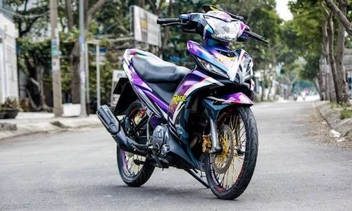 Dân chơi Đất Mũi độ kiểng, sơn đổi màu Exciter 135 