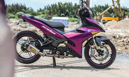 Yamaha Exciter 150 tím crom với hàng loạt đồ chơi độc 