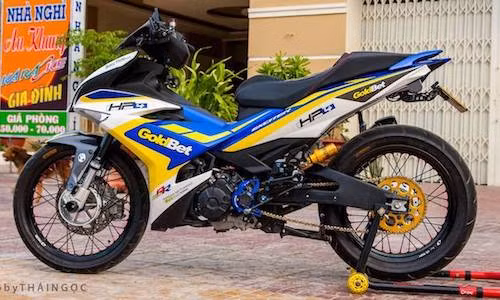 Yamaha Exciter 150 bánh căm, biển “khủng” tại An Giang