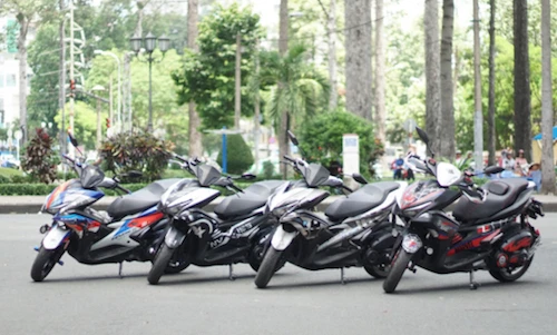 Dàn xe ga Yamaha NVX siêu độc của dân chơi Sài thành