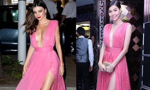 Những mỹ nhân Vbiz bị tố đạo nhái váy cắt xẻ táo bạo