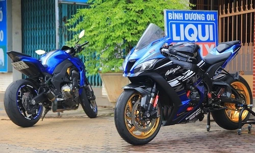 Kawasaki Z1000 - Ninja ZX-10R “độ khủng” tại Bình Dương