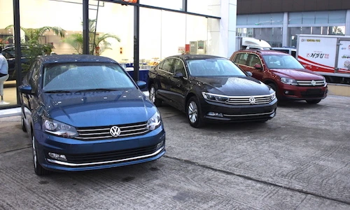 Cận cảnh dàn xe Volkswagen chính hãng tại Hà Nội