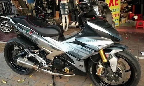 Dân chơi Thái Bình độ “chân khủng” cho Yamaha Exciter 150