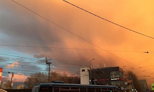 Đám mây kỳ bí phủ kín thủ đô nước Nga gây sửng sốt