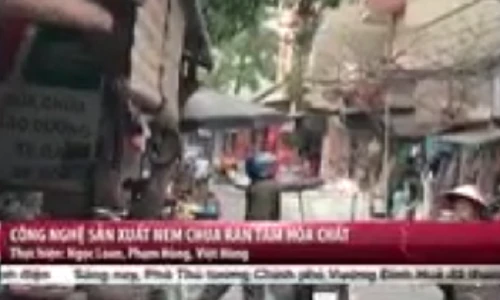 Hãi hùng công nghệ sản xuất nem chua rán tẩm hóa chất