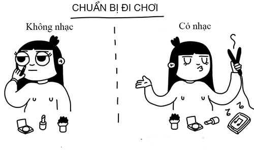 Sự thật về cuộc sống của con gái qua tranh