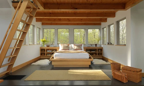 Ngất ngây ngắm nhìn những phòng ngủ đẹp cạnh cầu thang