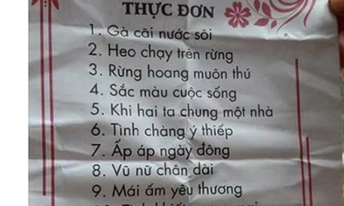 Đố nhịn được cười trước tờ thực đơn bá đạo này 