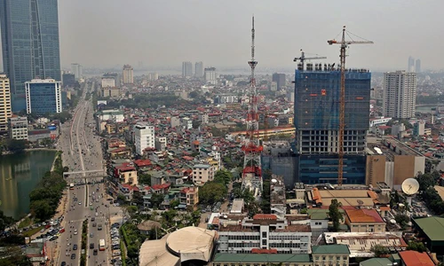 Ảnh: Dỡ bỏ lặng lẽ cột phát sóng truyền hình VTV