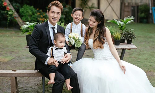 Ảnh kỷ niệm 3 năm ngày cưới của gia đình Đăng Khôi