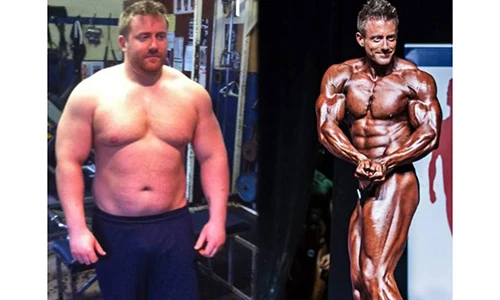 Ông bố "ục ịch" bỗng cơ bắp cuồn cuộn nhờ cá cược