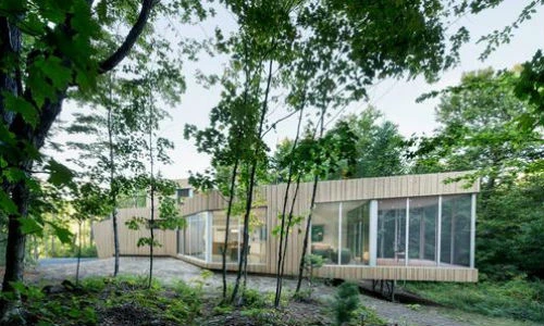 Chiêm ngưỡng ngôi nhà uốn lượn xinh đẹp giữa rừng xanh