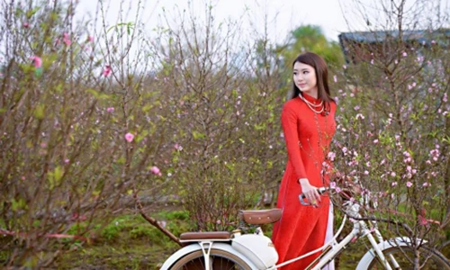 Cô gái họ Công xinh ngất ngây trong bộ ảnh "Xuân đã về"