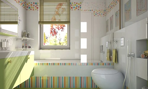 Mãn nhãn với những mẫu phòng tắm siêu dễ thương cho bé yêu