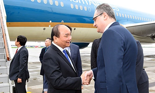 Hình ảnh ngày đầu tiên Thủ tướng Nguyễn Xuân Phúc thăm chính thức Nga