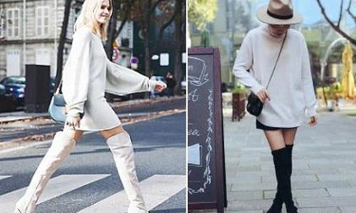 Ra đường khiến mọi đàn ông ngoái nhìn với bốt cao quá gối