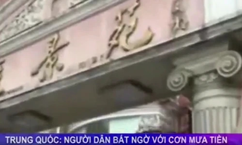 “Cơn mưa tiền” bất ngờ xuất hiện trên bầu trời Trung Quốc