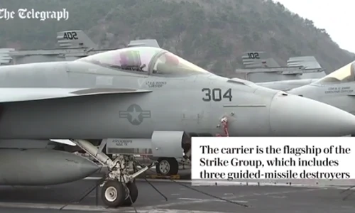 Choáng ngợp với siêu tàu sân bay Mỹ tập trận tại Hàn Quốc