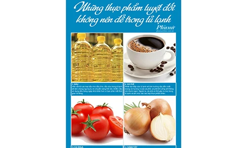 Những thực phẩm tuyệt đối không nên để trong tủ lạnh