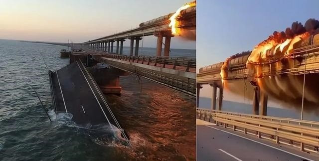 Cầu Crimea (cầu Kerch) đã bị Ukraine phá hủy nhiều lần. Ảnh TASS 2-9362.jpg