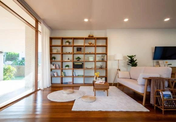 Nhà cấp bốn ở quê thiết kế mở với hệ cửa tròn độc đáo