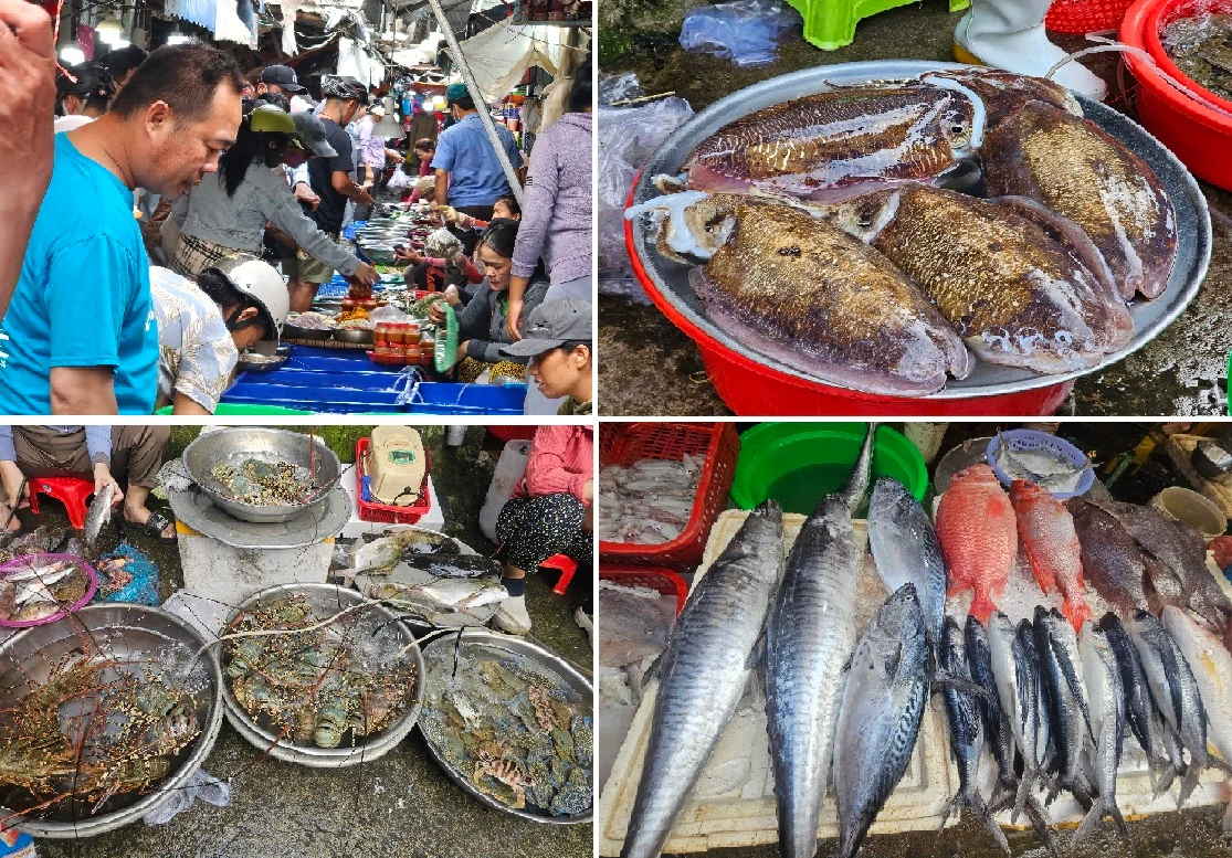 Độc đáo chợ hải sản “bao ngon” chỉ họp vào buổi chiều