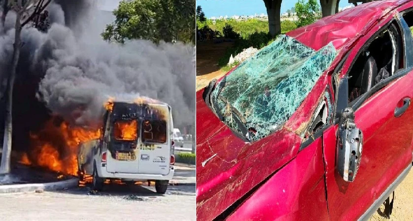 Đà Nẵng: Cận cảnh hiện trường vụ cháy ô tô và xe lao xuống cầu