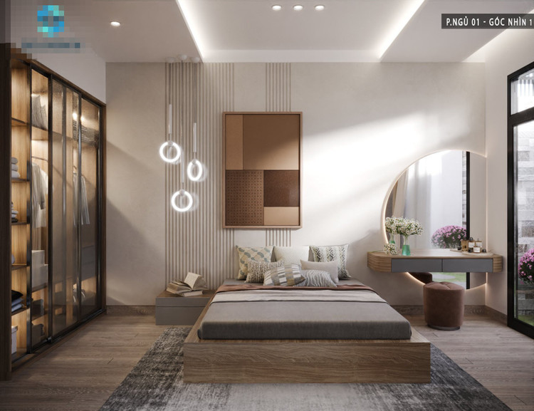 Nhà phố 3 tầng hiện đại, tích hợp vườn treo chan hòa ánh sáng - Hình 10 Nha pho 3 tang hien dai, tich hop vuon treo chan hoa anh sang-Hinh-10