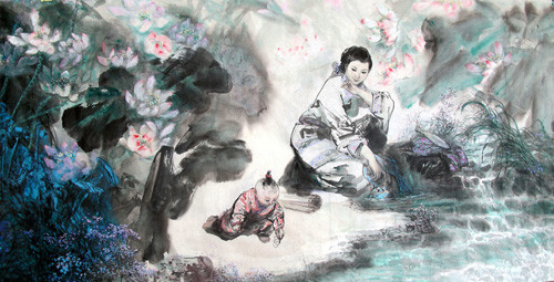 Khi hai mẹ con Khổng Tử chuyển đến chỗ ở mới, Nhan thị đã soạn lại những sách cha bà đã dạy và để một phòng riêng cho con học tập. Bà bắt đầu dạy Khổng Tử từ thuở lên năm. Bà cố gắng gửi con đến trường học tốt nhất kinh đô để học thơ ca, lịch sử. Khi Khổng Tử 17 tuổi thì bà qua đời.