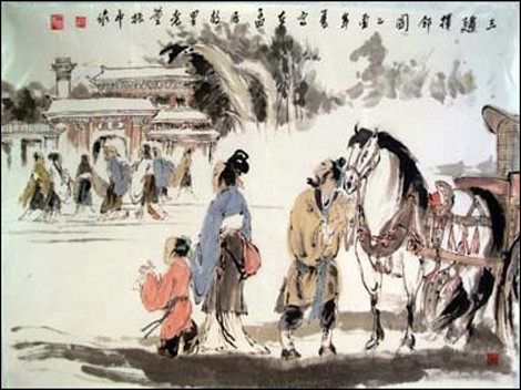 2. Mẹ Mạnh Tử - Chương thị (Mạnh Mẫu). Người Trung Quốc lưu truyền một câu thành ngữ ca ngợi về người mẹ của Mạnh Tử, đó là: “Mẹ Mạnh Tử, ba lần chuyển nhà". Thành ngữ này ý muốn nói đến tấm lòng của người mẹ muốn con mình được sống và học tập trong môi trường tốt nhất.