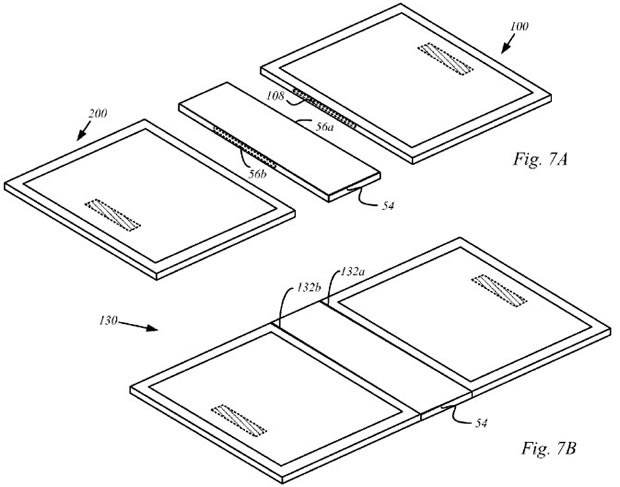 Theo thông báo hôm qua từ USPTO, Apple mới đăng ký một bằng sáng chế cho sản phẩm iPad của mình. Theo nội dung thiết kế này, iPad sẽ sở hữu thiết kế nam châm cho phép kết nối với nhiều tiện ích khác như bệ đỡ, touchpad, camera; thậm chí cả một chiếc iPad khác. Kết nối linh động này sẽ được thực hiện trên bất cứ mặt nào của thiết bị iPad.