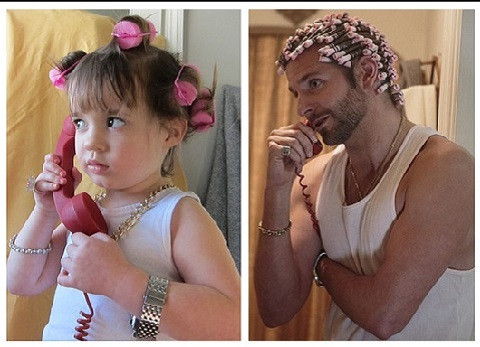 Sophia đang đóng vai nhân viên FBI Bradley Cooper trong phim "American Hustle".