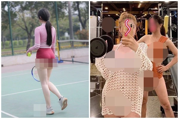 “Đỏ mặt” thời trang hớ hênh khi đi tập của hội gái xinh