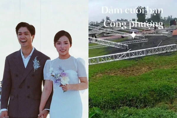 Loạt “ghi chú” có 1-0-2 tại đám cưới Công Phượng ở Nghệ An