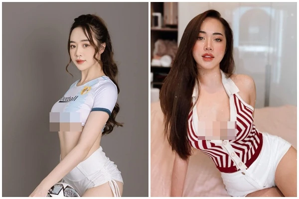 Hot girl nổi nhất "Nóng cùng Euro" khoe ảnh cổ vũ khiến netizen “choáng“
