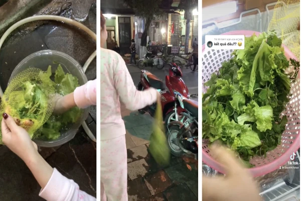 Chia sẻ bí kíp vẩy rau, cô gái khiến netizen tâm phục khẩu phục