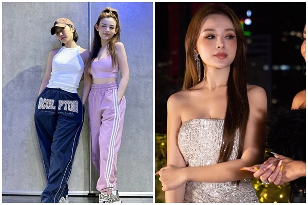 Chung khung hình với Diệu Nhi, Huyền Baby lộ nhan sắc ra sao?