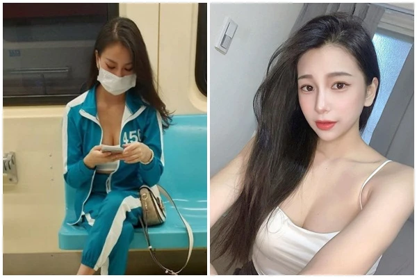 Diện trang phục Squid Game, gái xinh bất ngờ nổi như cồn