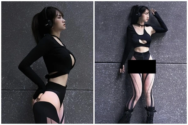 Mặc quần dài vẫn hớ hênh, Lê Bống tiếp tục mất điểm với netizen