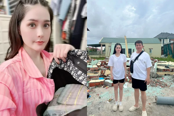 “Nữ đại gia quận 7” khoe cả balo tiền đi từ thiện 