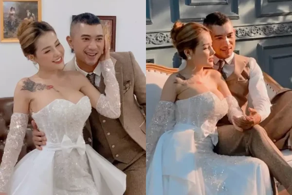 Khoe ảnh cưới, “hot girl thị phi” Ngân 98 lộ hình xăm khủng